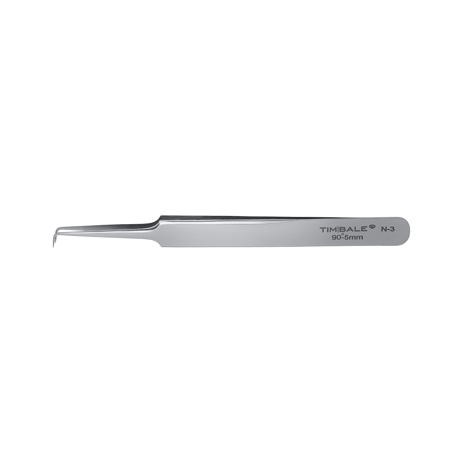 Пинцет для наращивания ресниц TimBale Diamond N-3, 5 мм
