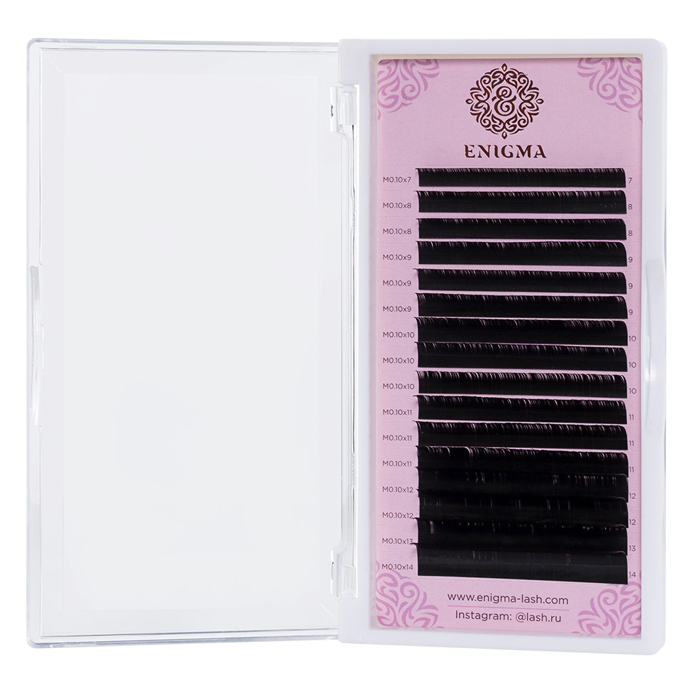 Ресницы чёрные Enigma, 16 линий