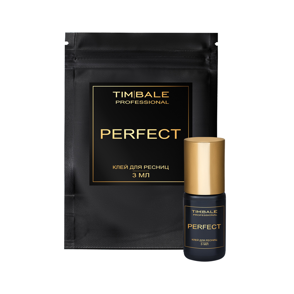 Клей TimBale Perfect чёрный для наращивания ресниц, 3 мл