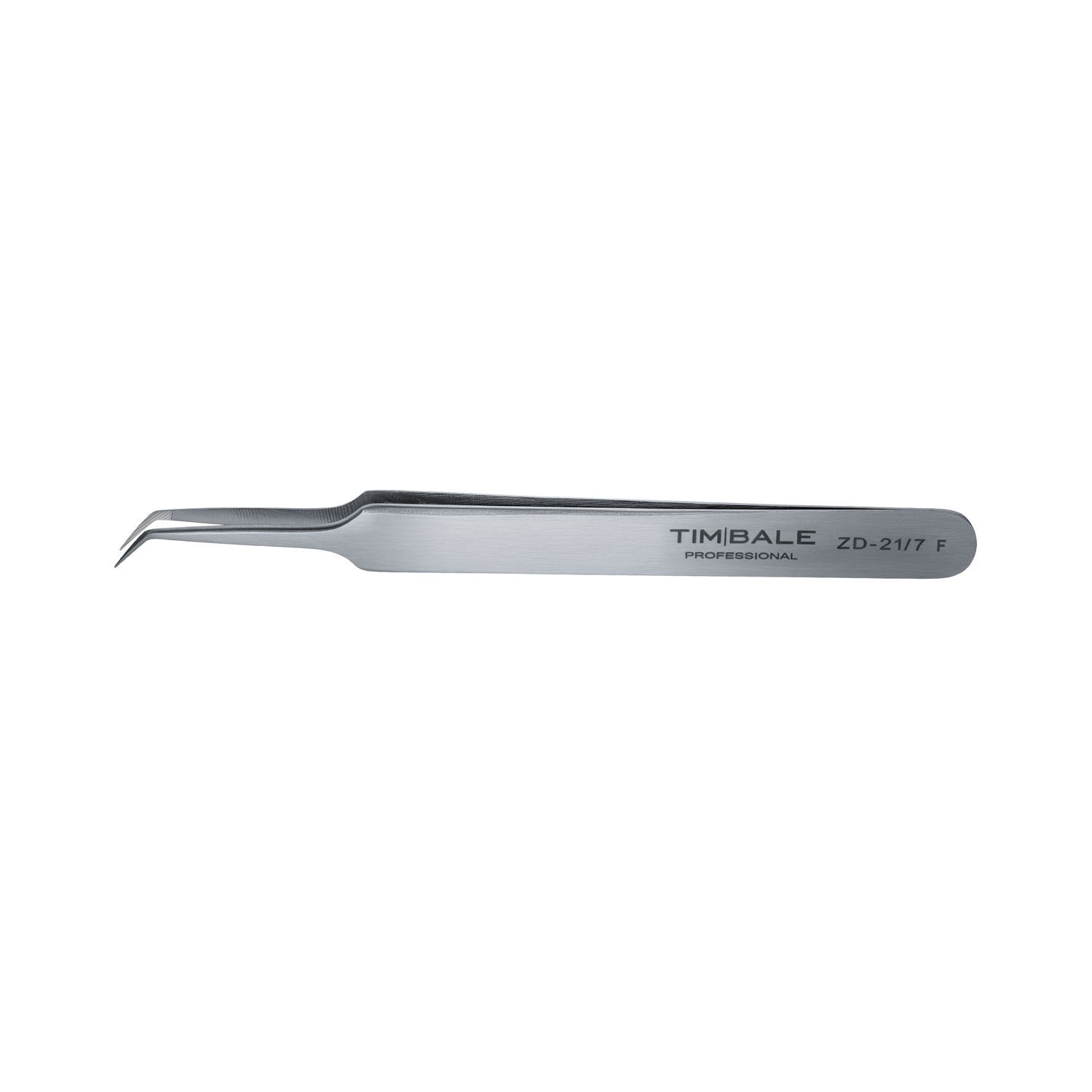 Пинцет для наращивания ресниц TimBale ZD-21, 7 мм, Fiber