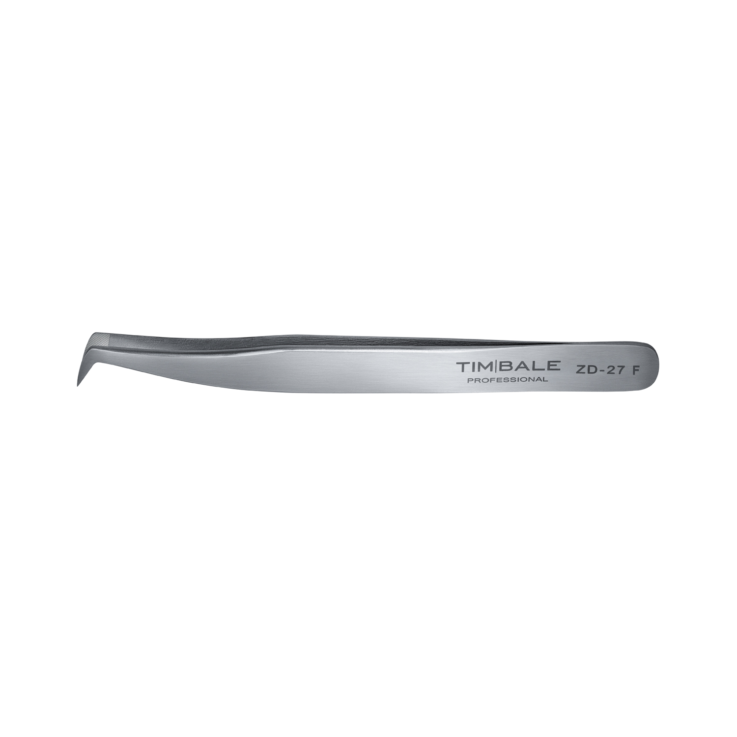 Пинцет для наращивания ресниц TimBale ZD-27, Fiber